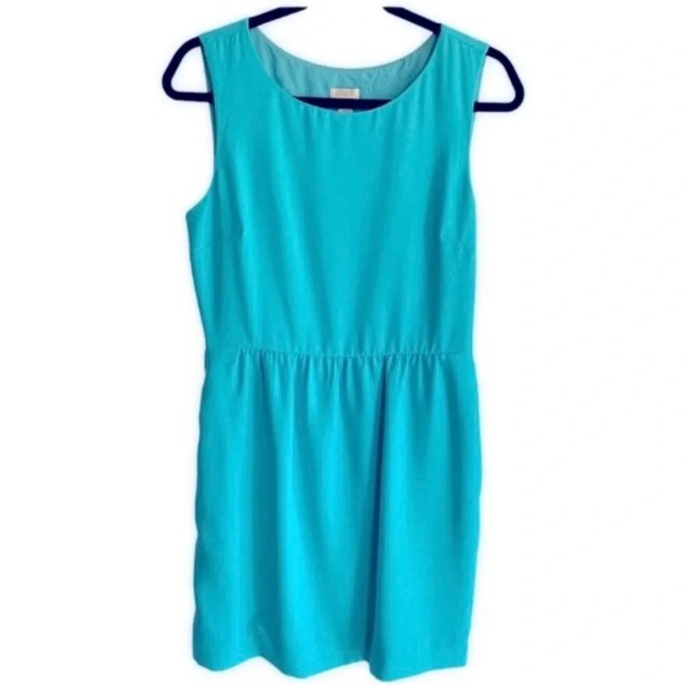 J.Crew Turquoise Dress Sz 6 - Picture 2 of 4